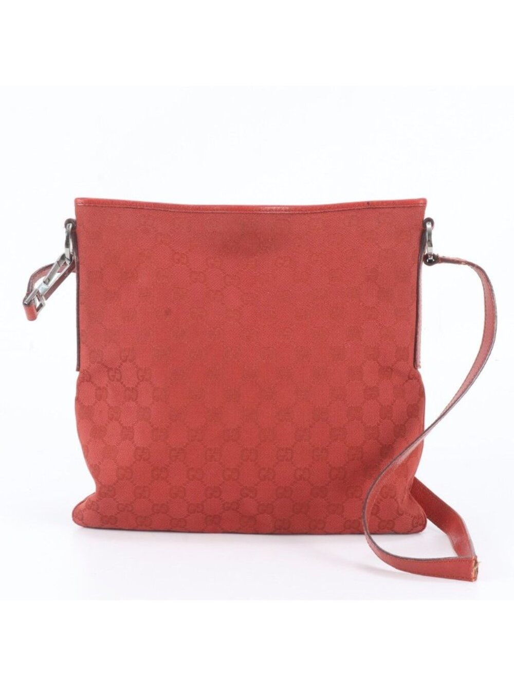 Gucci GG Canvas Leather Shoulder Bag Crossbody Hand